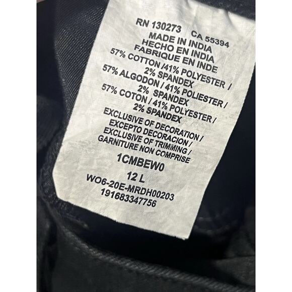 Lee Woman’s Black Denim Jeans Mid Rise Bootcut Pockets Stretch Size 12 Tall EUC - Picture 5 of 8